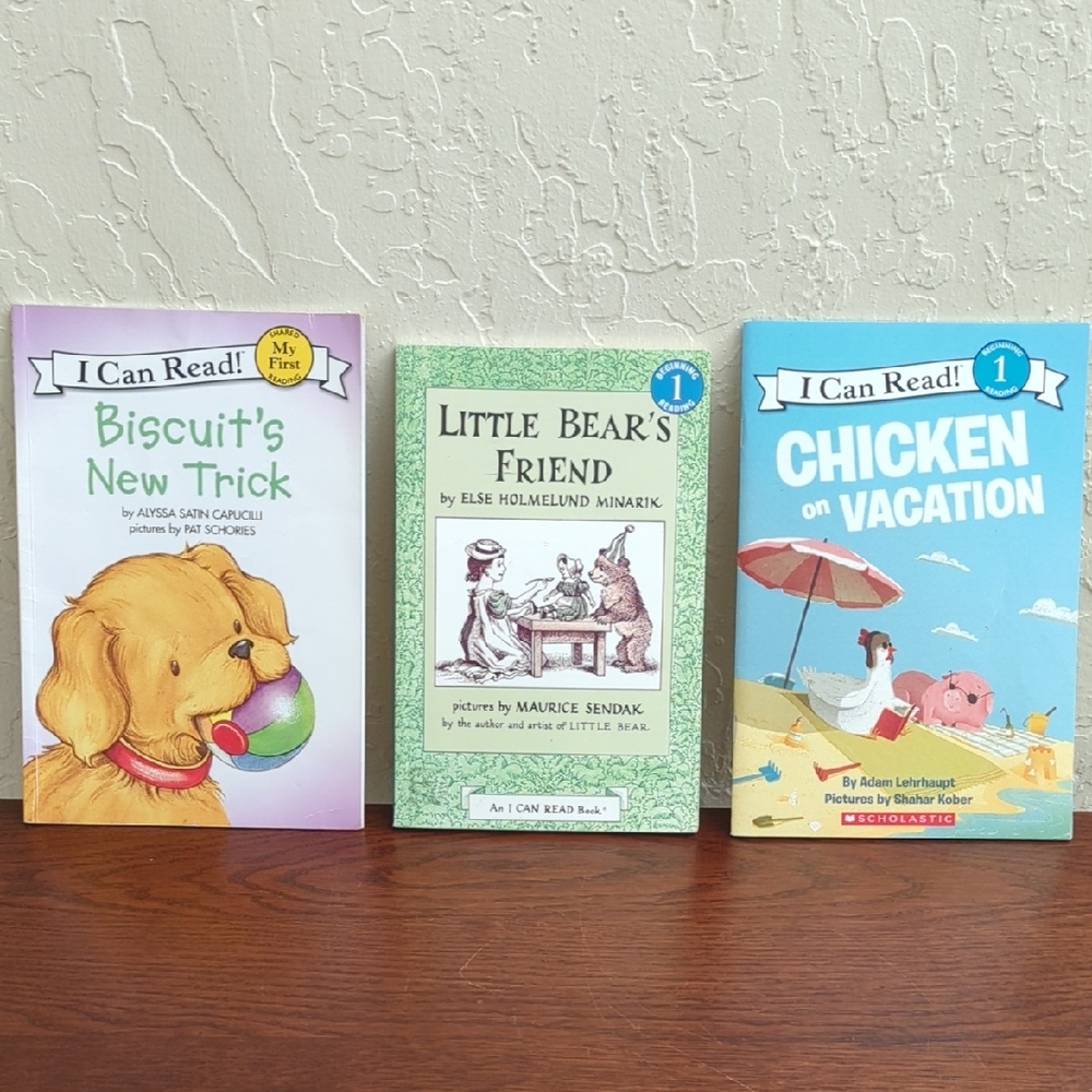 🌻 I Can Read Bundle of 3 Beginner & Level 1 - Biscuit, Little Bear, & Chicken